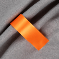 Лента сатиновая Satin 35 XXL, оранжевая, 220 см